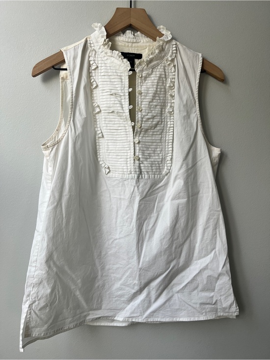 J. Crew Tops - J. Crew Sleeveless pleated bib top 10